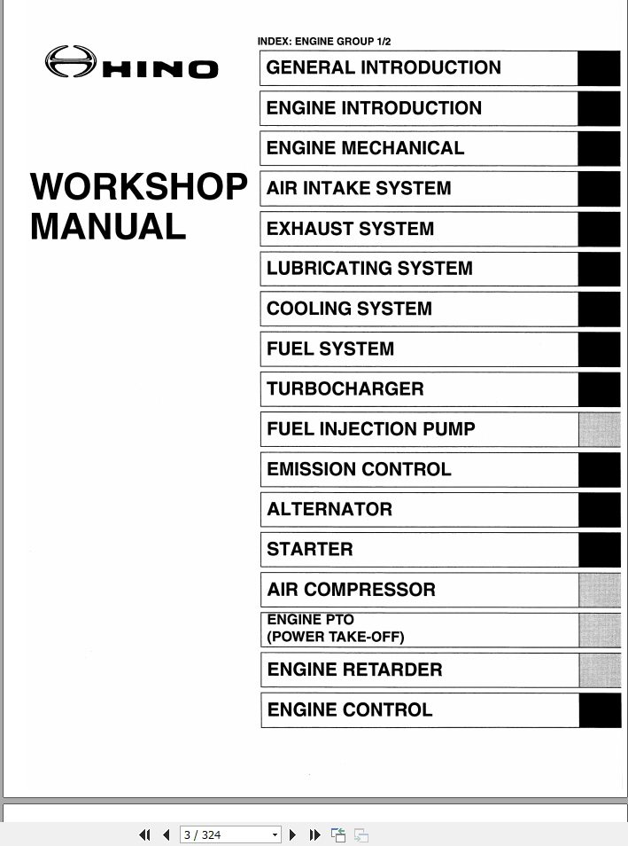 HINO Truck Engine J05 All Series Workshop Manuals 2006_EN - Auto Repair Software-Auto EPC