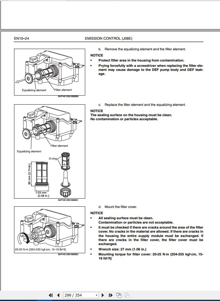 HINO Truck Engine J08E VB VC WU All Series Workshop Manuals 2019EN 5