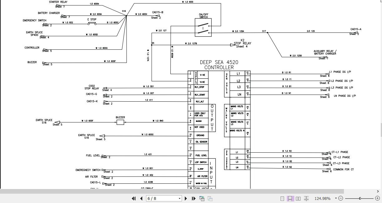 JCB Mobile Platform G165QS G200QS G220QS Wiring Diagram 3
