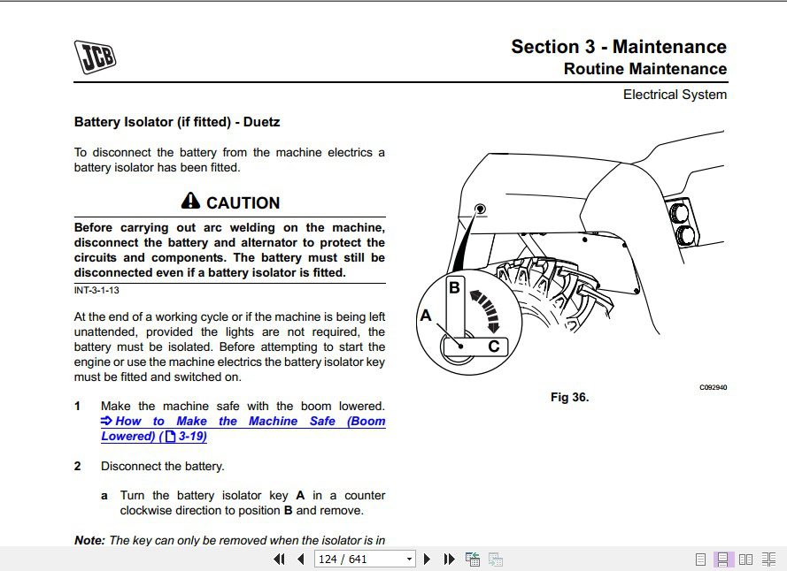 JCB Tele Truck 515 40 Sevice Manual 3