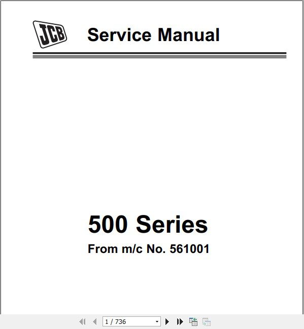 JCB Tele Truck 525 58 525 67 Sevice Manual 1