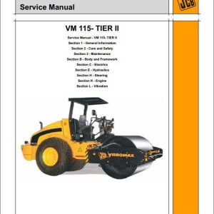 JCB Vibromax Roller VM115 India Sevice Manual 1
