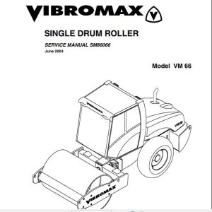 JCB Vibromax Roller VM75D VM75PD VM66 Sevice Manual 1