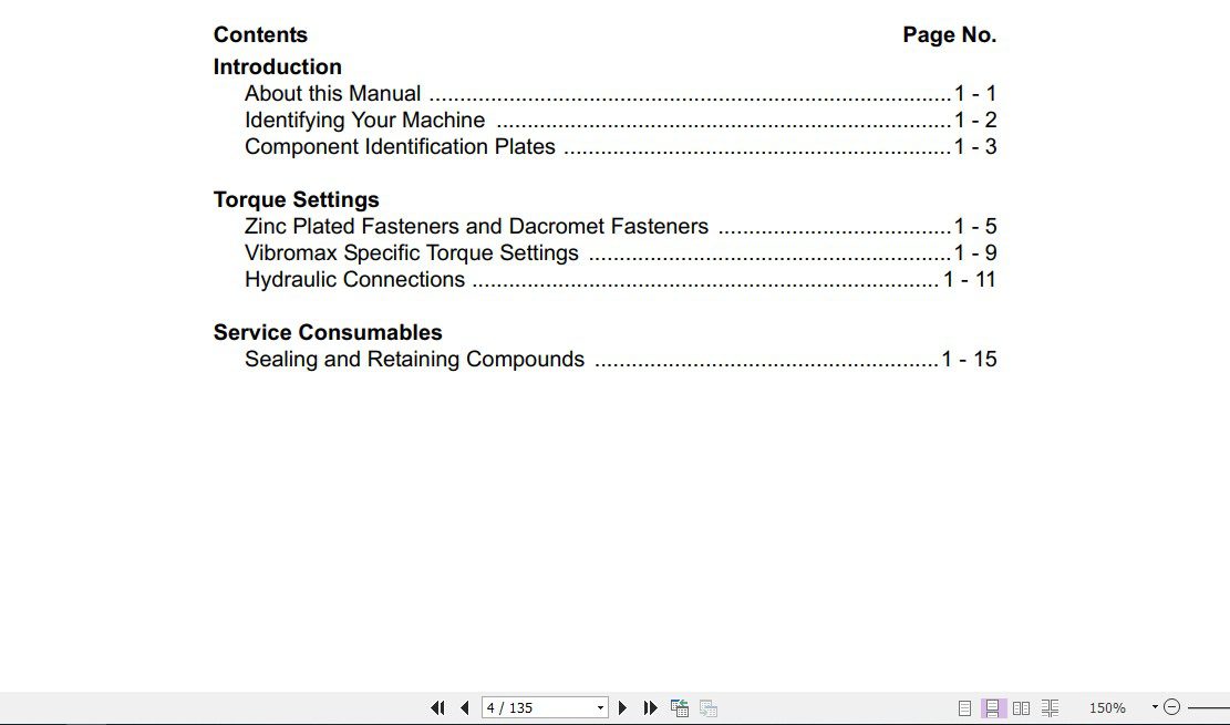 JCB Vibromax Roller VMS 55 Sevice Manual 2