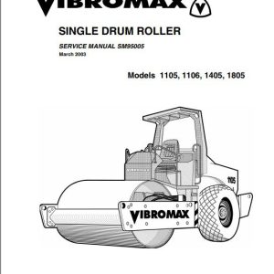 JCB Vibromax Roller W1105W1106W1405W1805 Sevice Manual 1
