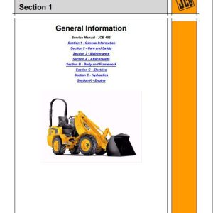 JCB Wheeled Loader 403 Sevice Manual 1