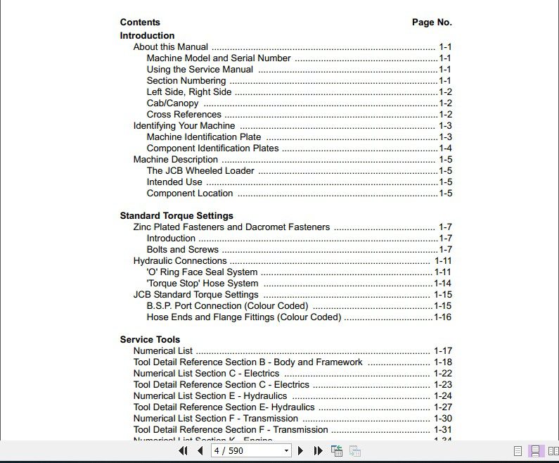 JCB Wheeled Loader 432ZX Sevice Manual 2