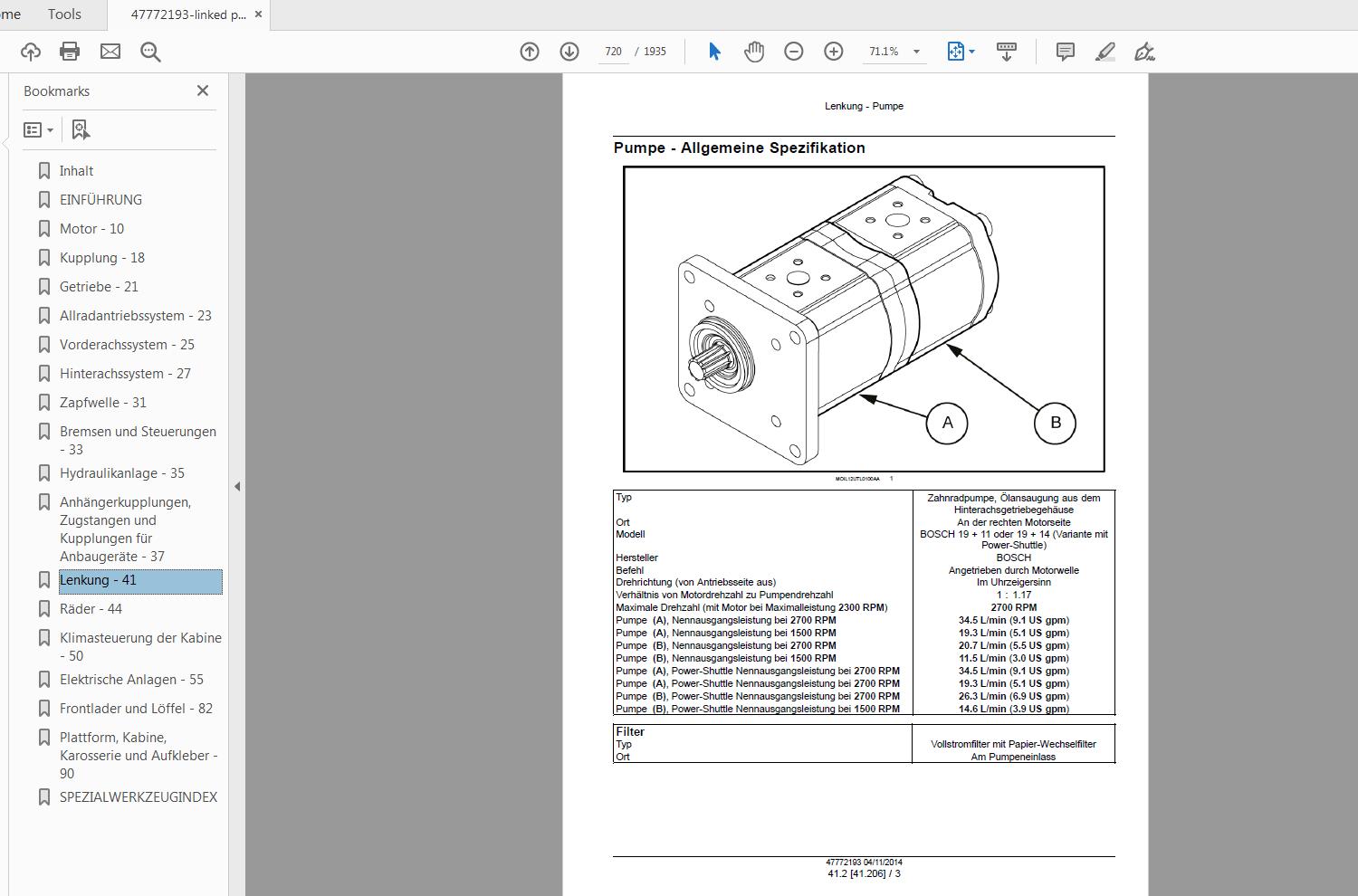 Steyr Kompakt 4055S4065S EcotechTractor Service Manual 47772193 4