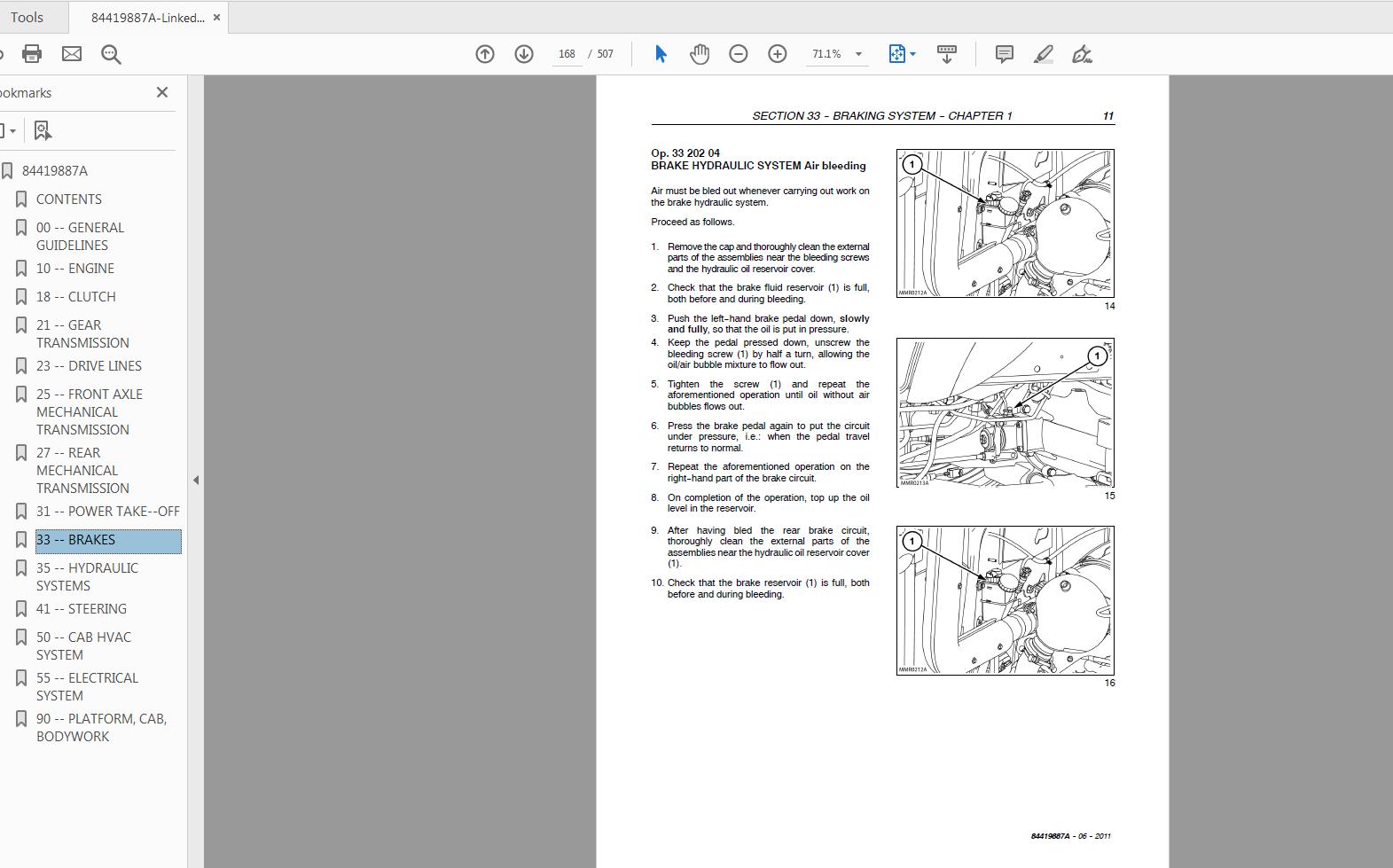 Steyr Kompakt 4055S4065S Tractor Service Manual 84419887A 4