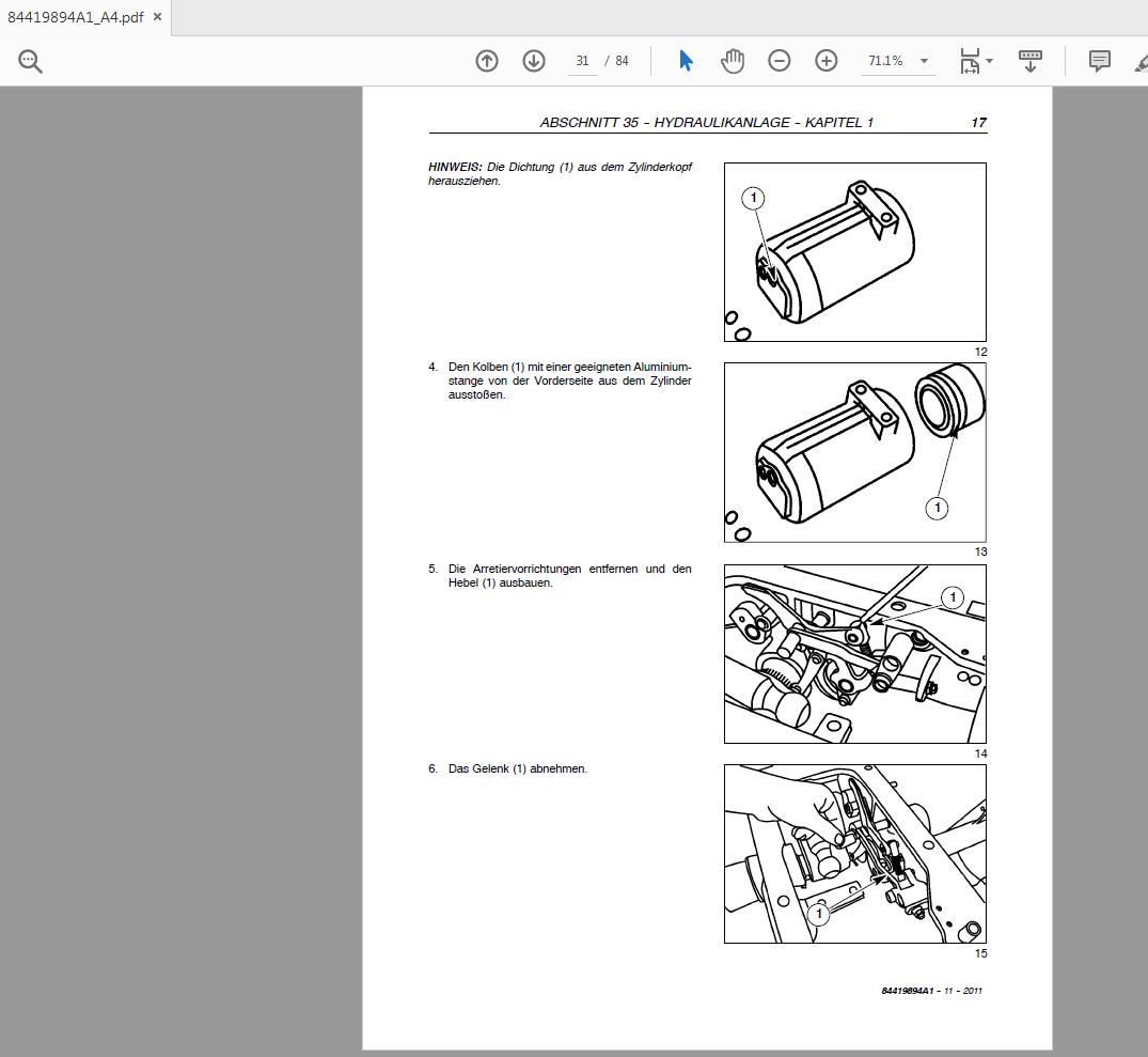 Steyr Kompakt 4055S4065S Tractor Service Manual 84419894A1 3