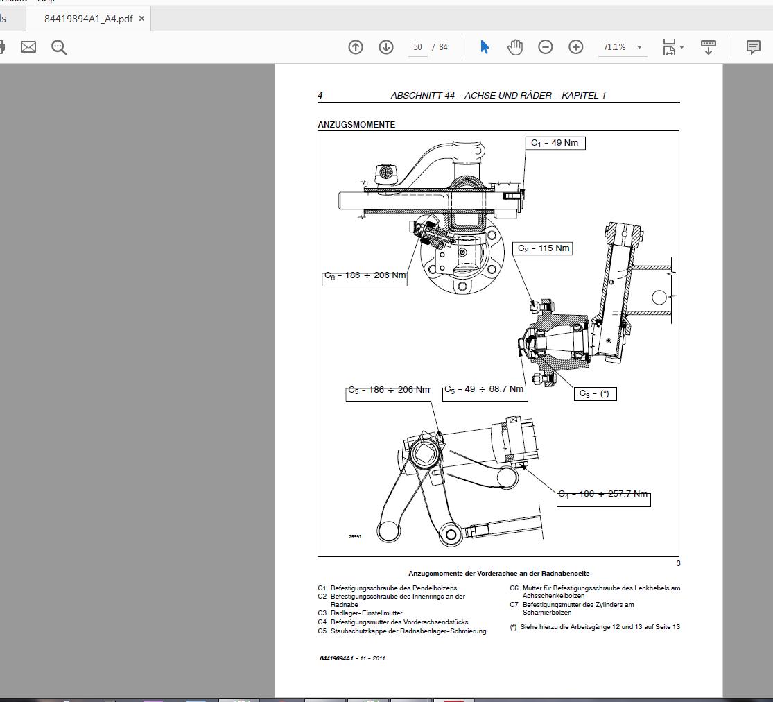 Steyr Kompakt 4055S4065S Tractor Service Manual 84419894A1 4