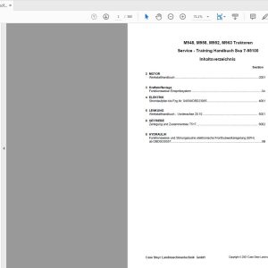 Steyr M948M958M952M963 Tractor Service Manual 7 95100 1