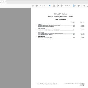 Steyr M968M975 Tractor Service   Training Manual 7 95860 1