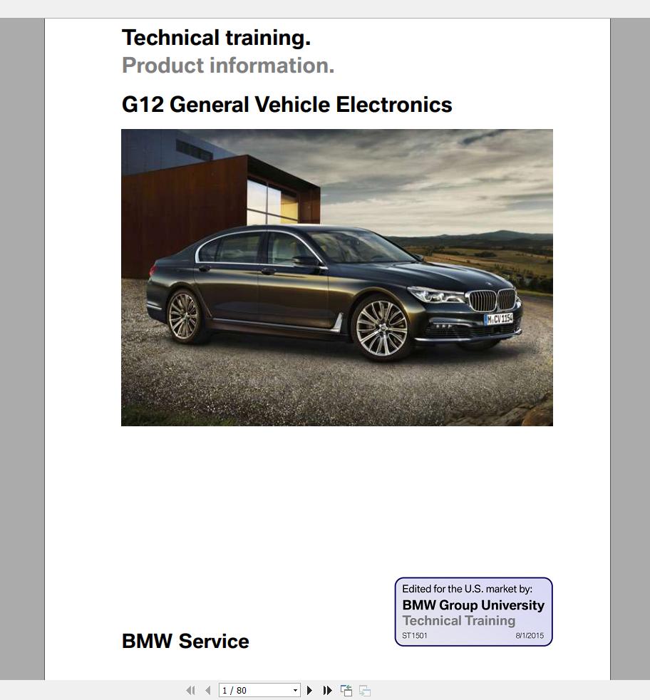 BMW 7 Series G12 2016 On Technical Training3