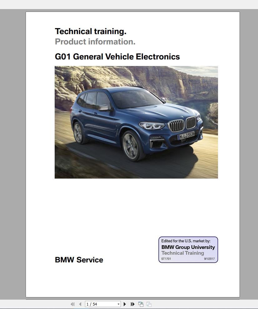 BMW X3 G01 2018 On Technical Training4