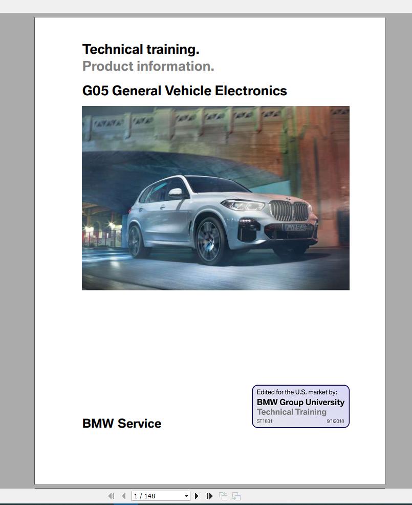 BMW X5 G05 2018 On Technical Training3