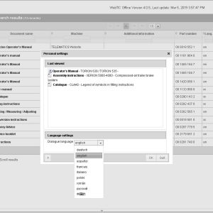 CLAAS WebTIC Offline 032019 Repair and Service Documentation4 1