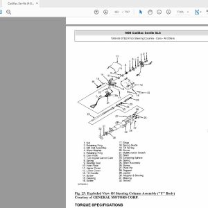 Cadillac Seville 46L 1998 2004 Service Repair Manual 2