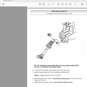 Cadillac Seville 46L 1998 2004 Service Repair Manual 5