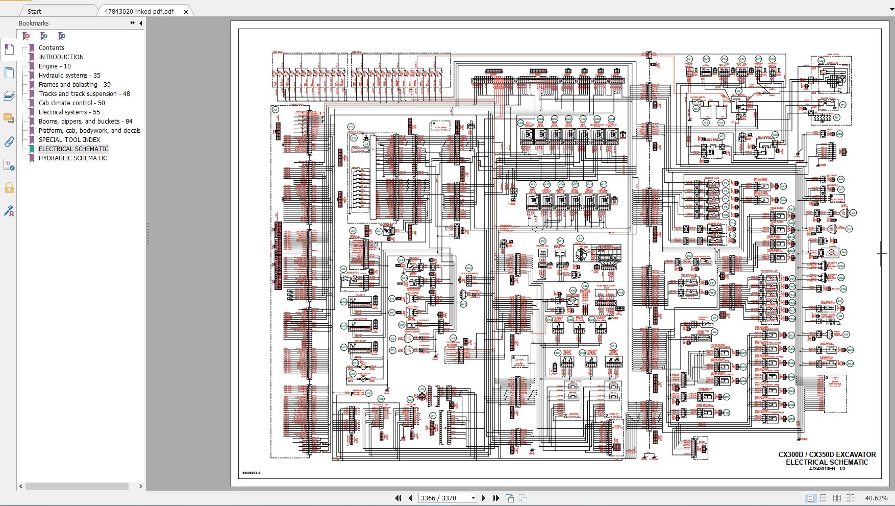 Case Crawler Excavator CX300D Service Manual 4