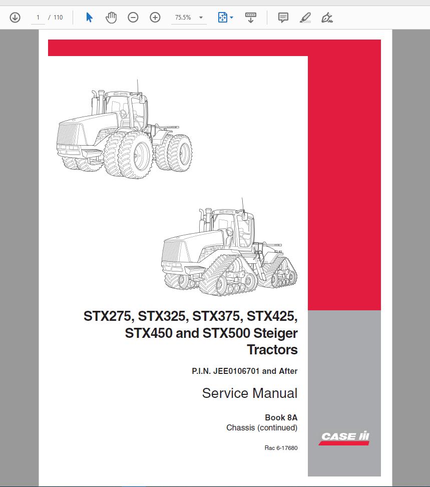 Case IH Agricultural 2019 Full Service Manual 150Gb0