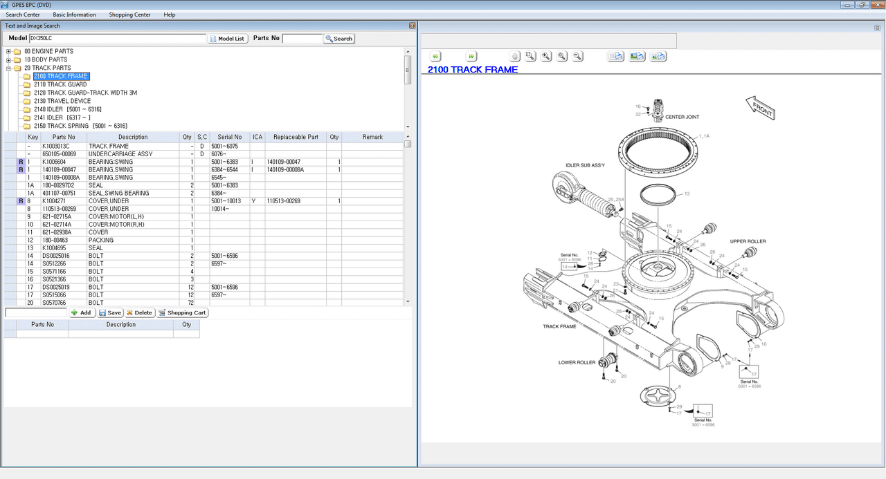 Doosan Infracore GPES 0320174
