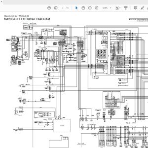 Hitachi Amphibious Excavators MA200 G Circuit Diagram 1