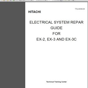 Hitachi EX 2 EX 3 AND EX 3C TTLA 0530 EX Repair Manual 1