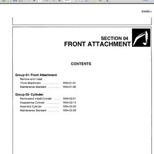 Hitachi EX200 3 137W 04 02 Shop Manual 1