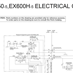 Hitachi EX550 5 EX600LCH 5 Circuit Diagram 2
