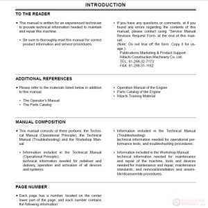 Hitachi EX550 5 EX600LCH 5 Technical manual 1