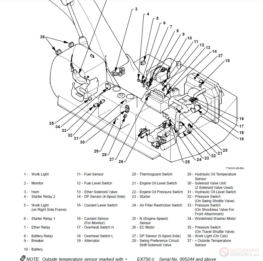 Hitachi EX750 5 EX800H 5 Technical Manual Operational Principle 2