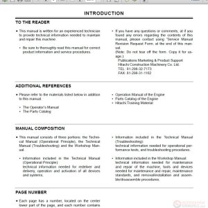 Hitachi EX750 5 EX800H 5 Technical Manual Troubleshooting 1