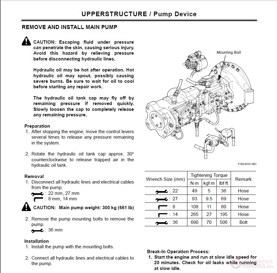 Hitachi EX750 5 EX800H 5 Workshop Manual 3