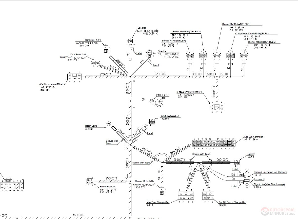 Hitachi EX750800 5 TT162E 01 Hydraulic Circuit Diagram 3