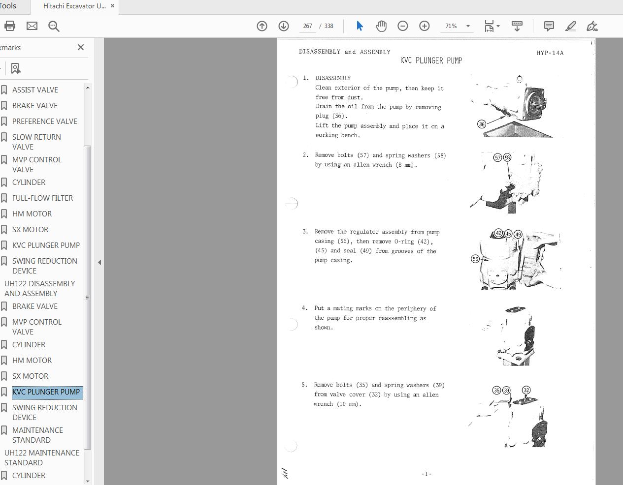 Hitachi Excavator UH122 Service Manual KM023 00 3