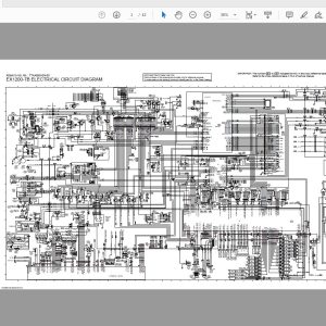 Hitachi Hydraulic Excavator EX1200 7B Circuit Diagram TTKAB90 EN 00 20181012 1