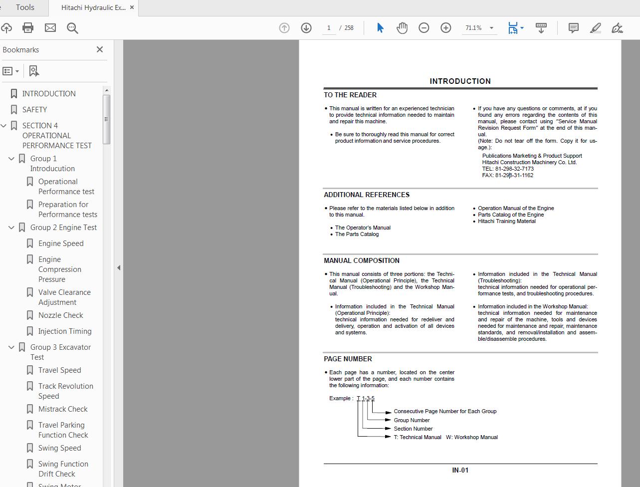 Hitachi Hydraulic Excavator EX200 5 Technical Manual 1
