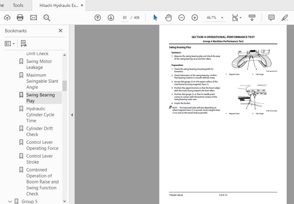 Hitachi Hydraulic Excavator EX2600 7B Technical Manual TTKEB91 EN 00 2