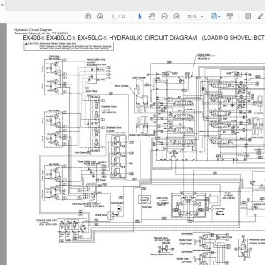 Hitachi Hydraulic Excavator EX400EX400LCEX450LC 5 Circuit Diagram 1