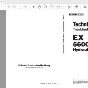 Hitachi Hydraulic Excavator EX5600 6 Technical Manual TTKCA E 00201130604 1