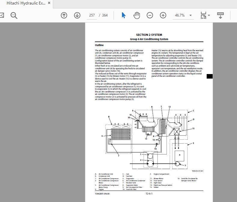 Hitachi Hydraulic Excavator EX5600 7B Technical Manual TOKGB91 EN 00 4KSUkV