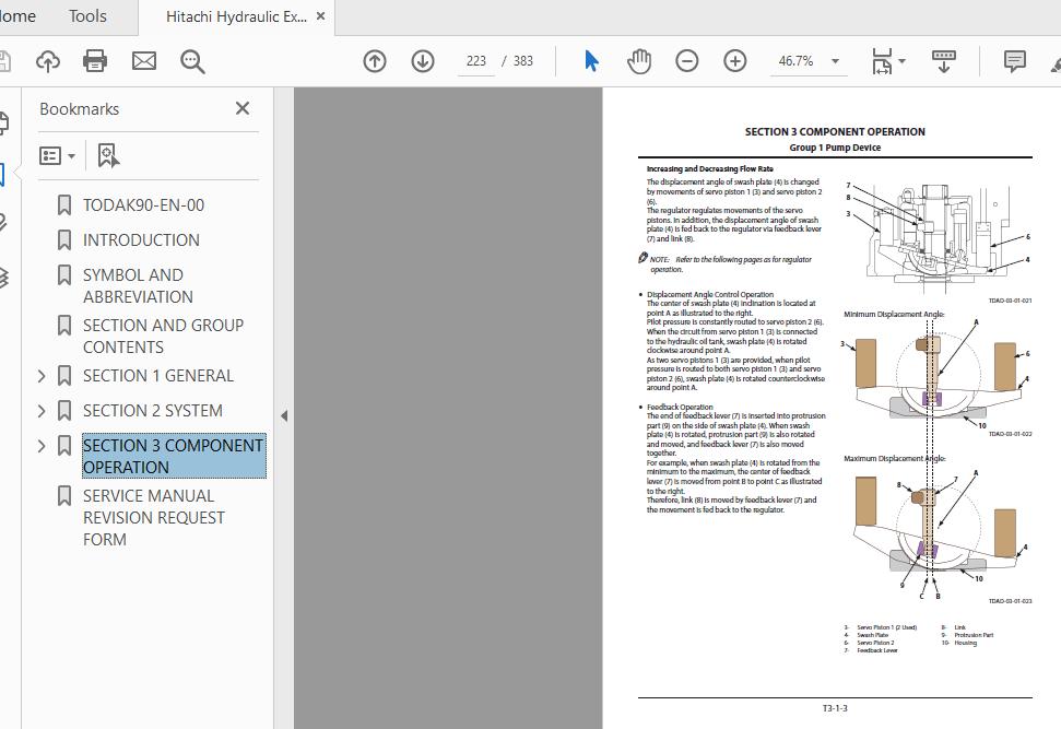 Hitachi Hydraulic Excavator ZX130 5A TODAK90 EN 00 Technical Manual 4