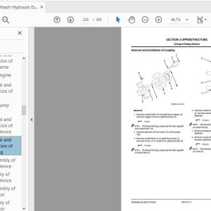 Hitachi Hydraulic Excavator Zx130 5A Wdak90 En 00 Workshop Manual20170426 3