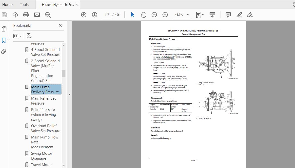 Hitachi Hydraulic Excavator ZX135US 5B TTDAE EN 00 Technical ManualTroubleshooting 2