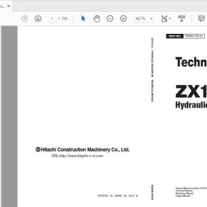Hitachi Hydraulic Excavator ZX17U 5A TABA90 EN 00 Technical Manual 1