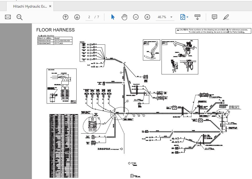 Hitachi Hydraulic Excavator ZX17U19U 5A TABA50TABA90 EN 00Circuit Diagram20171107 2