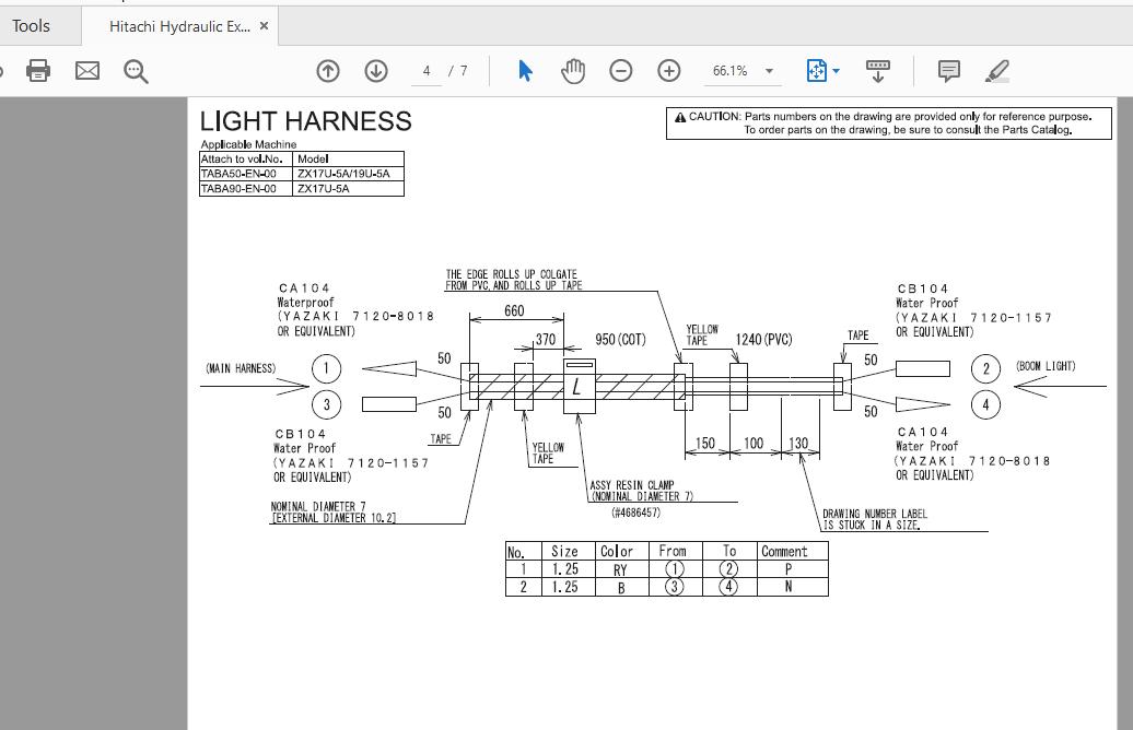 Hitachi Hydraulic Excavator ZX17U19U 5A TABA50TABA90 EN 00Circuit Diagram20171107 3