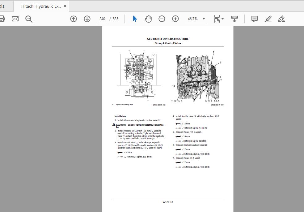 Hitachi Hydraulic Excavator ZX180LC180LCN 5B WDBF EN 00 Workshop Manual20150227 3