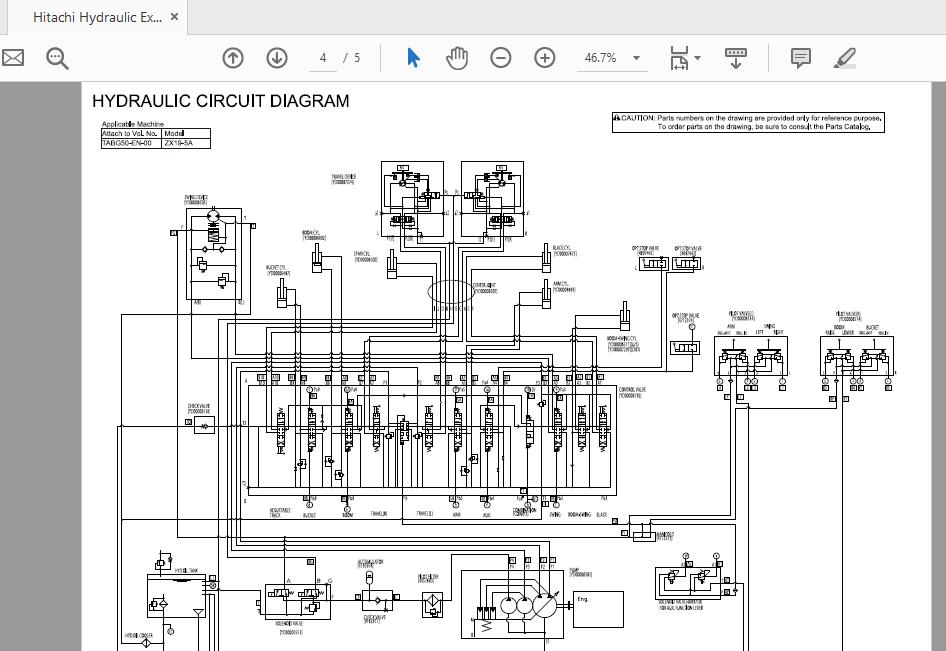Hitachi Hydraulic Excavator ZX19 5A TABG50 EN 00Circuit Diagram20160531 3
